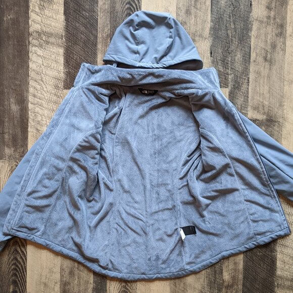The North Face Shelbe Raschel Hoodie Jacket Gray Windproof Soft Shell - Picture 3 of 8